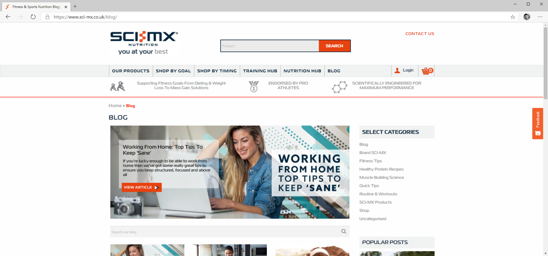 Sci-MX | Ecommerce Website